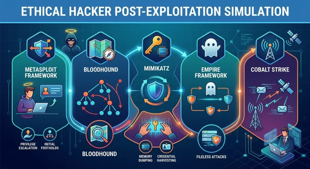How Ethical Hackers Simulate Post-Exploitation in Cybersecurity